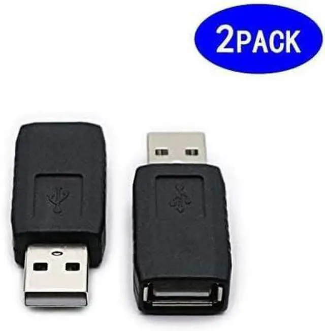 Alt view image 2 of 5 - 2 Pack USB 2.0 AF/AM Adapter Type A Female to USB A Male Adapter Connector Converter Plug