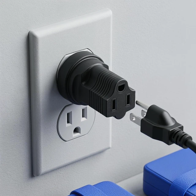Alt view image 5 of 7 - 2-Pack NEMA 1-15P to 5-15R Power Converters,Toptekits NEMA1-15P Male to 5-15R Female Electrical Adapters,US 2-Prong to 3 Prong Travel Plug Adapter,nema Converter
