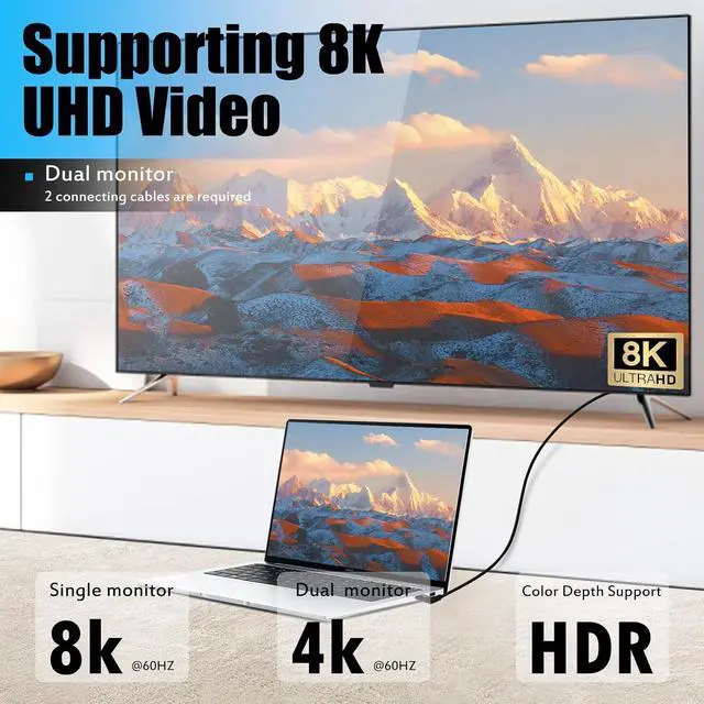 Alt view image 6 of 7 - USB 4.0 Type C Male to Male Coiled Cable, Bidirectional 40Gbps, 240W PD Charging, 8K@60Hz Video, Straight to Left/Right Angle Spring Spiral Cord for Thunderbolt 4/3, Smartphone, Laptop, Monitor,4ft