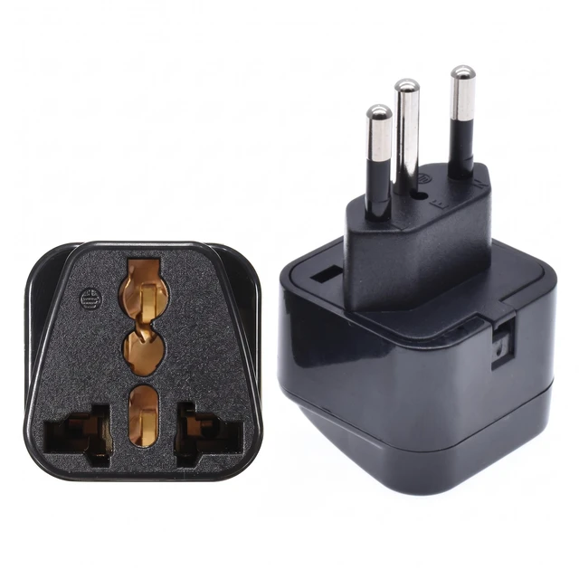 Main image of 2 Pack Universal to Brazil Power converter Travel adapter,International to Brazil Brazilian Electrical Adapter,Brazil Travel Plug Adapter