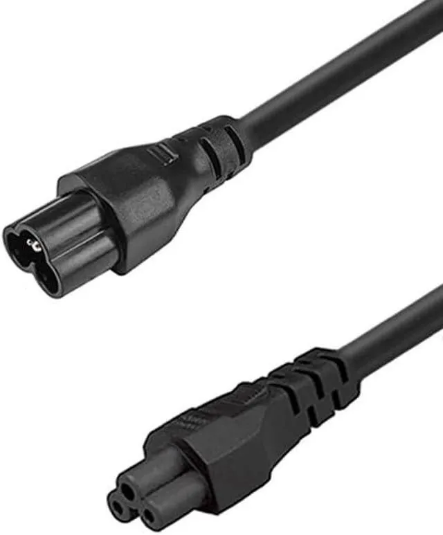 Alt view image 2 of 7 - IEC C5 to C6 Short Power Cord 1 Foot, IEC320 C6 Male to C5 Female Power Extension Cord for PDU UPS, IEC Power Cable,Computer Power Cord,18AWG,1ft/0.3m
