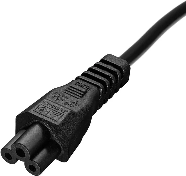 Alt view image 4 of 7 - IEC C5 to C6 Short Power Cord with Switch, IEC320 C5 to C6 Power Extension Cord, IEC320 C6 Male to C5 Female Socket Power Cable IEC Cable 3 Prong Extender, 18AWG, 1ft/0.3m