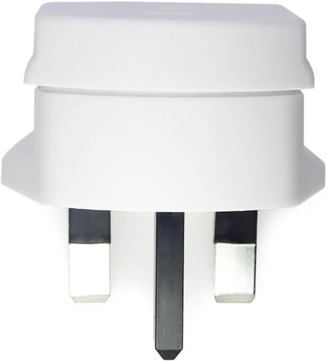 Alt view image 3 of 7 - (2 Pack) Shaver Plug Adaptor Shaving Toothbrush Adapter Epilators Bathroom UK to 2 Pin 3 Pin Power Converter, 1A/250V,White,Style 2