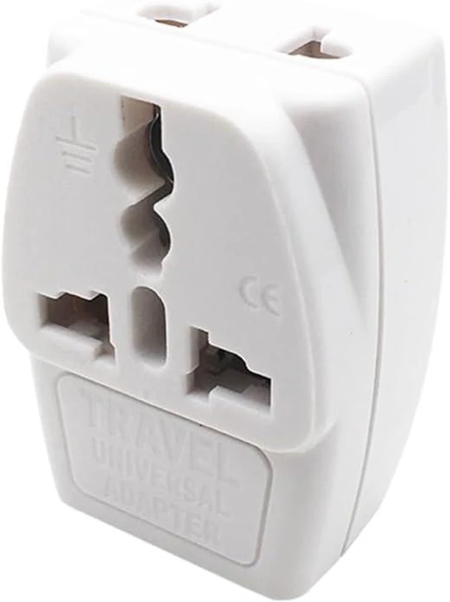 Alt view image 3 of 5 - (2 Pack) Universal 3 in 1 UK Power Strip, Multi UK Plug Power Splitter Travel Adapter for Ireland, London, British Adapter Plug, Type G,13A 250V,White Style 3