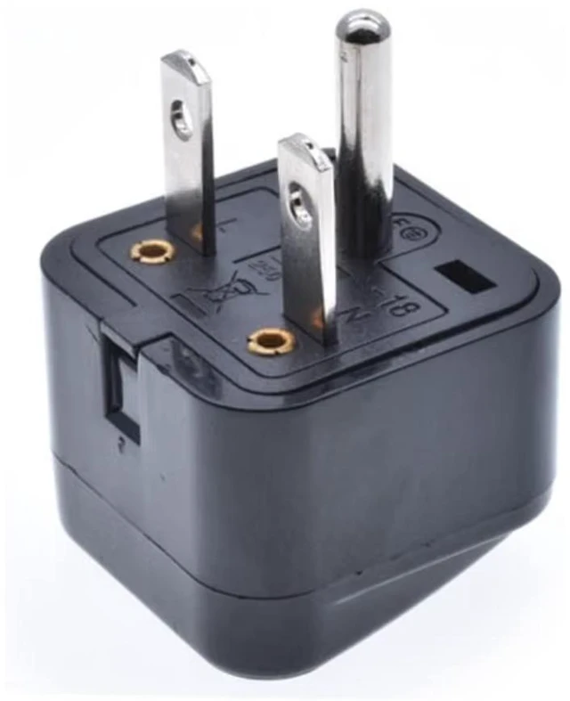 Alt view image 7 of 7 - 2-Pack Black NEMA 6-20P Universal Travel Plug Adapter110-250V 15A,Universal World to North American US NEMA 6-20P Electrical Adapter Power Converter
