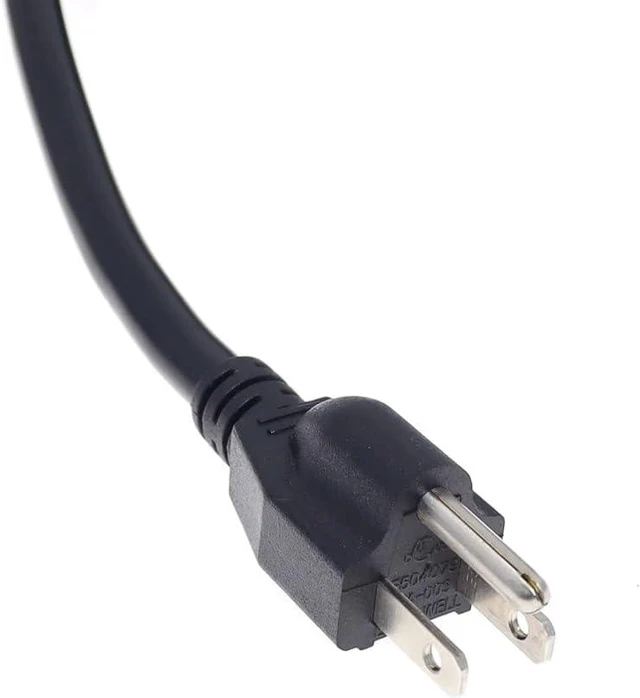 Alt view image 2 of 7 - North American Short Power Cord PC, US Standard 3 Prong NEMA 5-15P to C19 Computer Power Cable, 14 Gauge (2.08mm²) Power Cord, 16A, 110-250V,UL Listed,UPS Supply Power Cord Plug, 3ft/0.9m