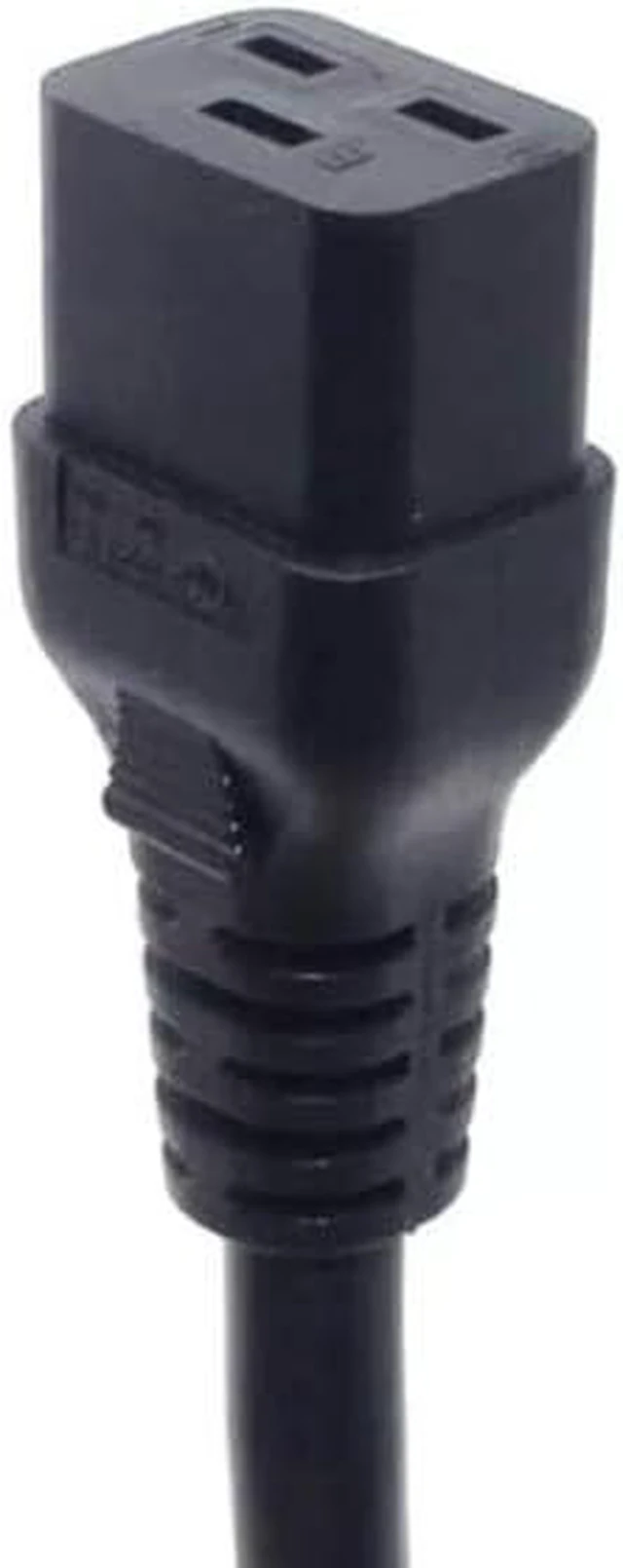 Alt view image 3 of 7 - North American Short Power Cord PC, US Standard 3 Prong NEMA 5-15P to C19 Computer Power Cable, 14 Gauge (2.08mm²) Power Cord, 16A, 110-250V,UL Listed,UPS Supply Power Cord Plug, 3ft/0.9m