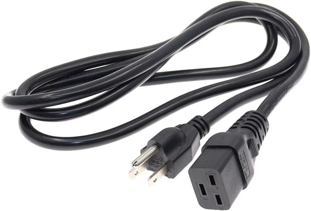 Alt view image 4 of 7 - North American Short Power Cord PC, US Standard 3 Prong NEMA 5-15P to C19 Computer Power Cable, 14 Gauge (2.08mm²) Power Cord, 16A, 110-250V,UL Listed,UPS Supply Power Cord Plug, 3ft/0.9m