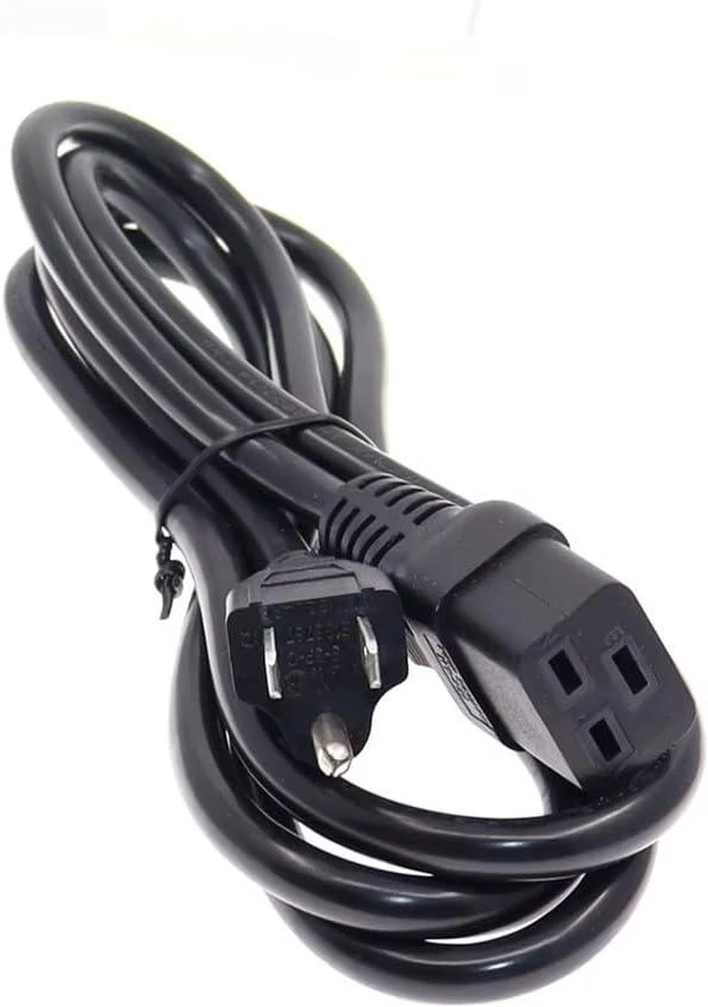 Alt view image 6 of 7 - North American Short Power Cord PC, US Standard 3 Prong NEMA 5-15P to C19 Computer Power Cable, 14 Gauge (2.08mm²) Power Cord, 16A, 110-250V,UL Listed,UPS Supply Power Cord Plug, 3ft/0.9m