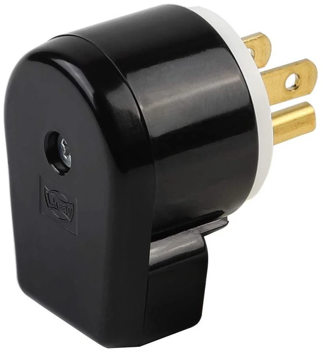 Alt view image 7 of 7 - Right Angle Nema 5-15P US 3 Prong Plug Electrical Adapter , ETL Easy Assembly 90 Degree Angle USA Canada Male DIY Rewirable Power Plug, 12 Directions Adjustable AC Connector Power Converter