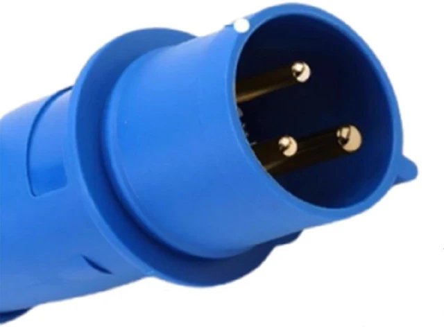 Alt view image 5 of 7 - Blue 16A IEC309 316P6 to UK Female Socket Short Power Cord, IEC309 Male 16A Plug to UK 13A Female Socket BS1363 Power Cable, 16AWG,1.6ft/0.5m