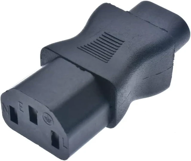 Alt view image 7 of 7 - (2 Pack) IEC C8 to C13 Power Converter Travel Plug Adapter,IEC 320 C13 to C8 Electrical Adapter ,IEC Power Adapter