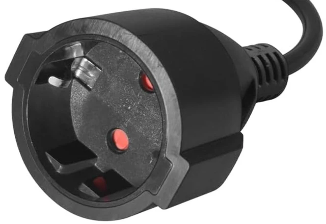Alt view image 6 of 7 - 6-20P to Euro CEE7/7 Heavy Duty Power Cord 12AWG,US 3-Prong NEMA6-20P Plug to CEE 7/7 Schuko European Female Socket Power Cord,EU US Plug Adapter, 1ft/0.3m (6-20P to Schuko)