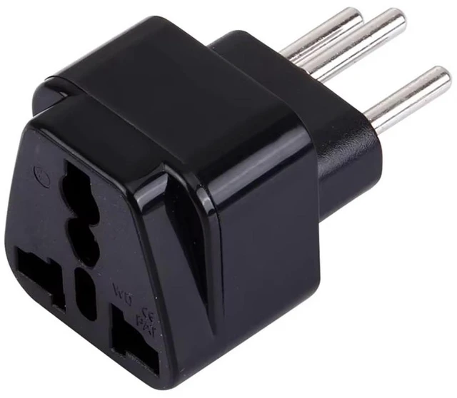 Alt view image 4 of 5 - (2 Pack) Switzerland to Universal Travel Plug Adapter, Swiss Universal Travel Plug Adapter, Switzerland Type J, International to Switzerland Plug Converter,Black