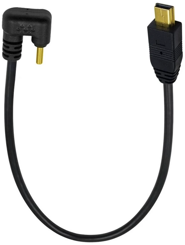 Main image of 90 Degree Angle USB-C Charging Cable, USB 3.1 Type C Male to Mini USB (Mini B) Male Converter Short Cable Cord , 8inch/25cm,U Angle Elbow Plug