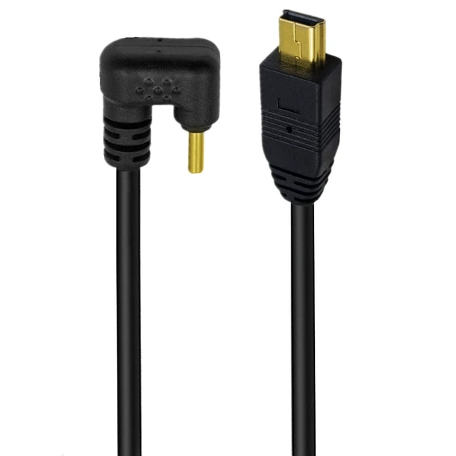 Alt view image 2 of 5 - 90 Degree Angle USB-C Charging Cable, USB 3.1 Type C Male to Mini USB (Mini B) Male Converter Short Cable Cord , 8inch/25cm,U Angle Elbow Plug