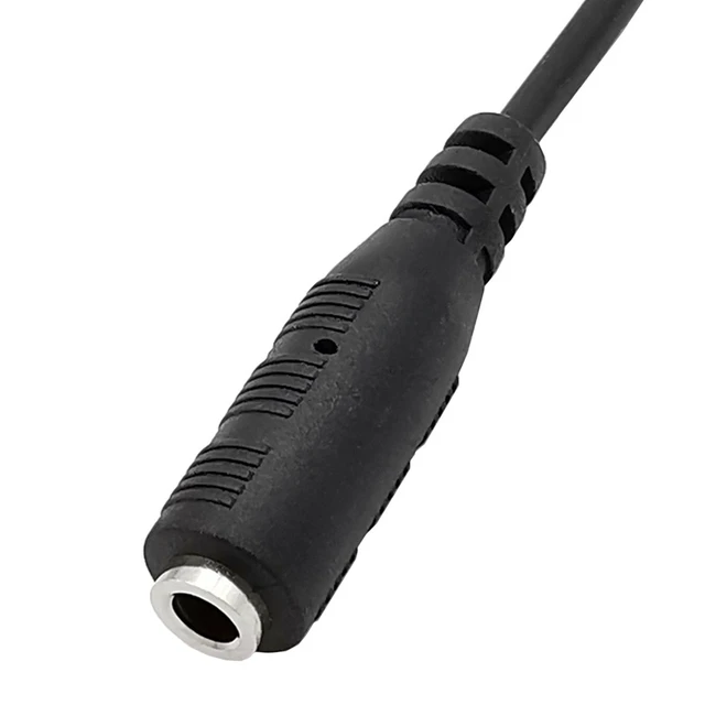 Alt view image 6 of 7 - 90 Degree Angle Mini USB Male to 3.5mm Female Audio Cable, 3.5mm Female to Right Angle 5 Pin Mini USB Male Microphone Adapter Cable,0.5ft/15cm Elbow Plug