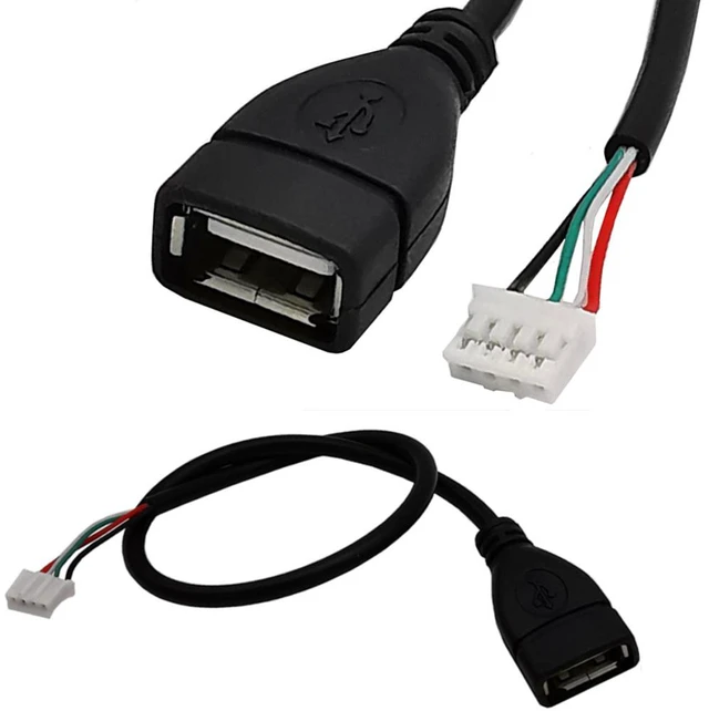 Main image of 2 Pack USB to PH2.0 Cable, PH2.0 Female to USB 2.0 Female to 4 pin Data Cable ,1ft/30cm