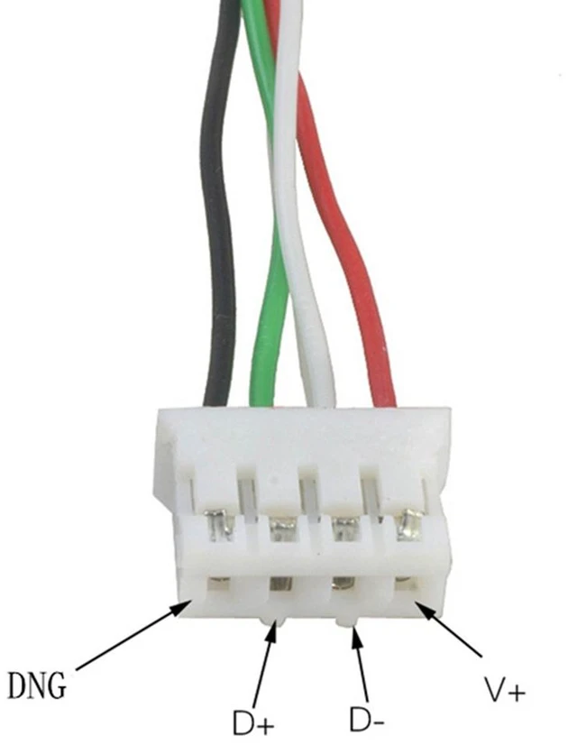Alt view image 2 of 7 - 2 Pack USB to PH2.0 Cable, PH2.0 Female to USB 2.0 Female to 4 pin Data Cable ,1ft/30cm
