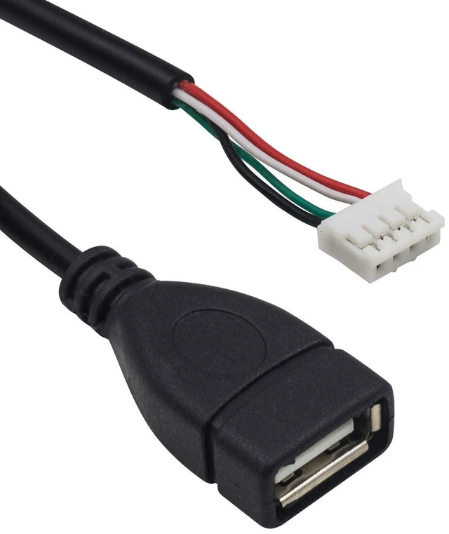 Alt view image 3 of 7 - 2 Pack USB to PH2.0 Cable, PH2.0 Female to USB 2.0 Female to 4 pin Data Cable ,1ft/30cm