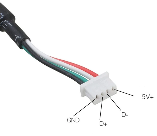 Alt view image 3 of 7 - 2 Pack USB to 4P MX1.25 cable, 4P MX1.25 Female to USB 2.0 Male Cable USB to Dupont 4 pin Data Cable ,1.6ft/50cm