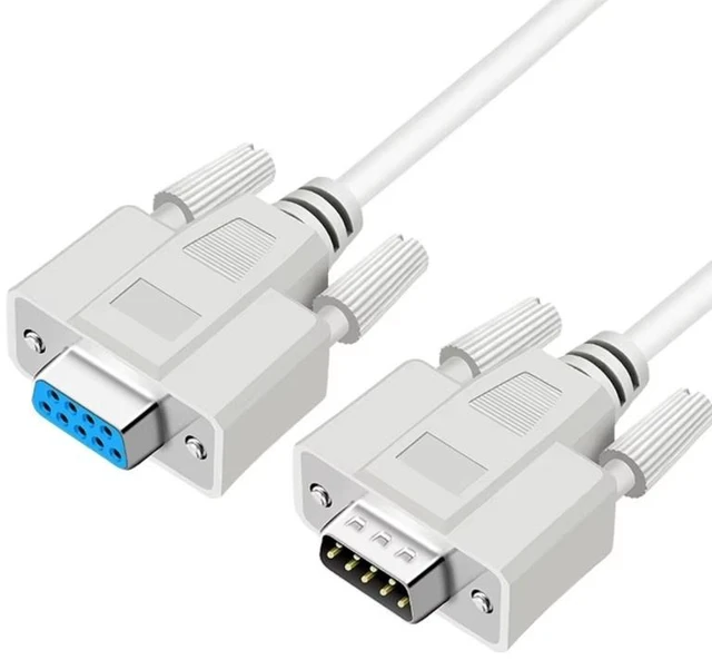 Main image of RS232/DB9 Serial M/F Extension cable, DB9 Male to Female Straight Through wired Serial RS232 Cable/Cord/Wire, RS232 DB9 Male to female extention cable,5ft/1.5m