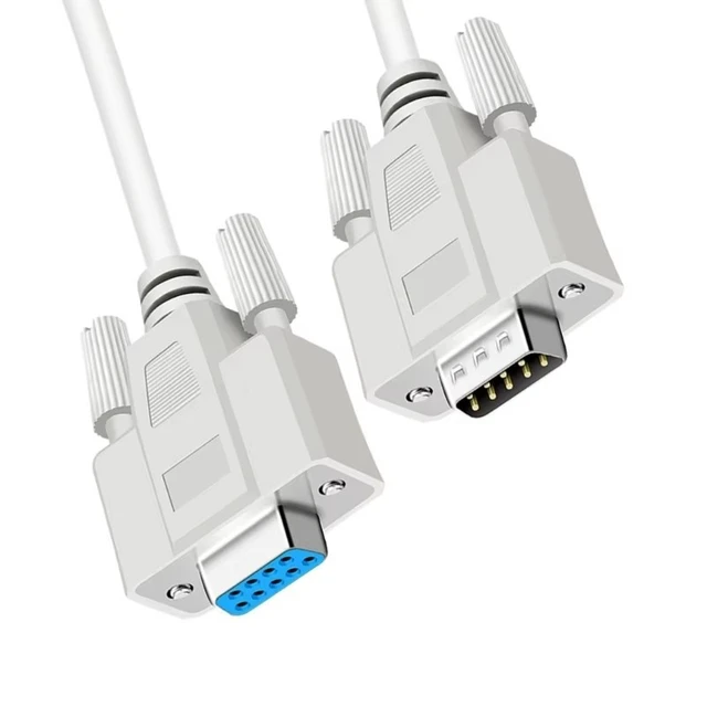 Alt view image 2 of 6 - RS232/DB9 Serial M/F Extension cable, DB9 Male to Female Straight Through wired Serial RS232 Cable/Cord/Wire, RS232 DB9 Male to female extention cable,5ft/1.5m