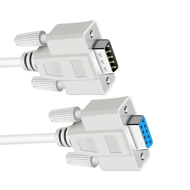 Alt view image 6 of 6 - RS232/DB9 Serial M/F Extension cable, DB9 Male to Female Straight Through wired Serial RS232 Cable/Cord/Wire, RS232 DB9 Male to female extention cable,5ft/1.5m