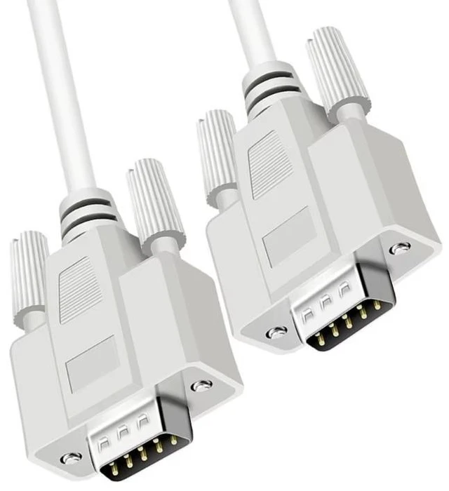Alt view image 2 of 5 - RS232/DB9 Serial Extension cable, DB9 Male to Male Straight Through wired Serial RS232 Cable/Cord/Wire, RS232 DB9 Male to Male extention cable, 5ft/1.5m Male to Male