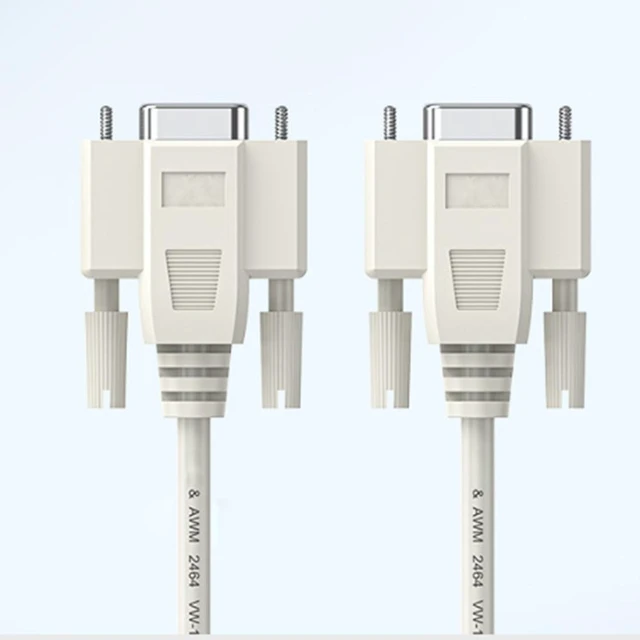 Alt view image 3 of 7 - RS232/DB9 Serial Extension cable, DB9 Female to Female Straight Through wired Serial RS232 Cable/Cord/Wire, RS232 DB9 Female to female extention cable, 5ft/1.5m Female to Female