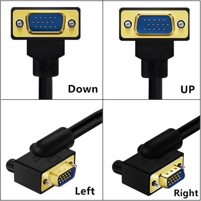 Alt view image 5 of 7 - VGA RGB Male to Male Extension Cable 3COAX+6C for Monitor Projector Computer,1.6ft/0.5m Straight