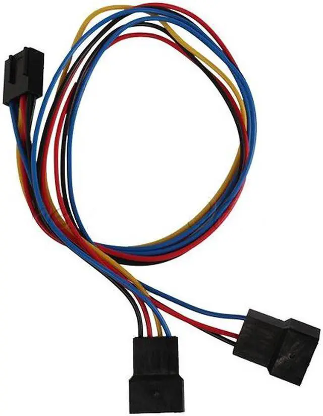 Main image of PC Motherboard Fan Cooling 4-Pin to 2x 4pin/3pin PWM Splitters Extension Adapter Cable (1ft/30cm),PC Motherboard Fan Cooling 4 Pin to 2x 4pin/3pin PWM Splitters Extension Cable
