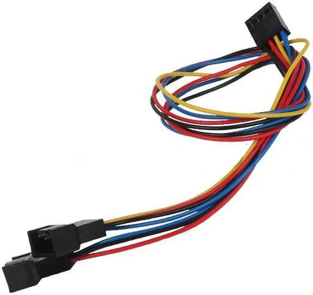 Alt view image 2 of 2 - PC Motherboard Fan Cooling 4-Pin to 2x 4pin/3pin PWM Splitters Extension Adapter Cable (1ft/30cm),PC Motherboard Fan Cooling 4 Pin to 2x 4pin/3pin PWM Splitters Extension Cable