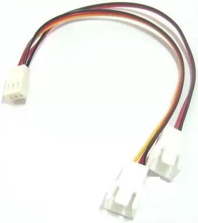 Alt view image 4 of 6 - 3-Pin Female to 2 x 3-Pin Male Computer Case Fan Y Splitter Power Connector Adapter Cable,3 Pin to 2 x 3 Pin Computer Case Fan Y-Splitter Power Connector Adapter Cable