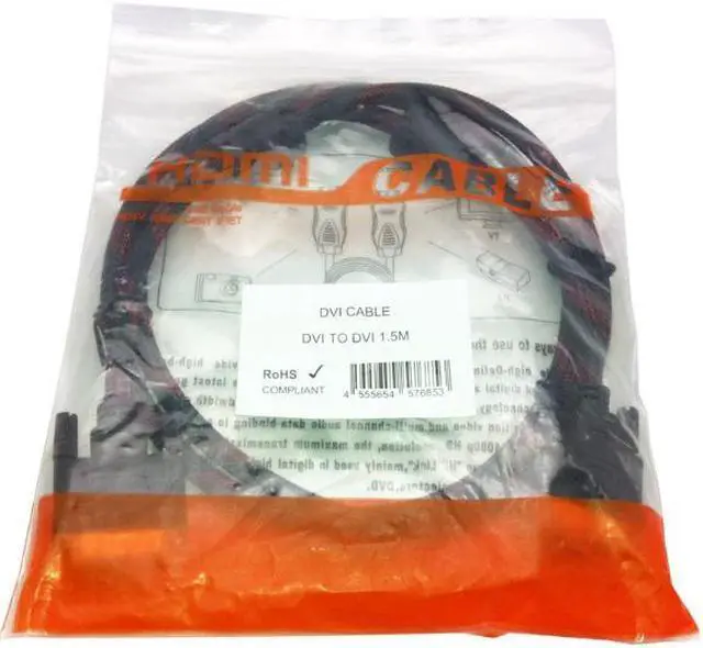 Main image of Tekit  DVI-D (24+1) Male to DVI-D (24+1) Male Digital Dual Link extension Cable  16.4ft/5m