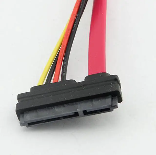 Alt view image 6 of 7 - 7+15 Pin Serial ATA SATA Male to Female Data Power Combo Extension Cable M/F  50cm/1.64ft