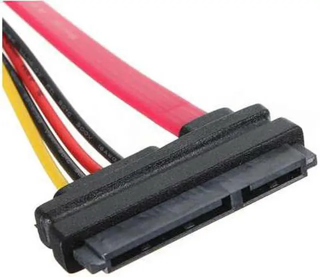 Alt view image 4 of 7 - 7+15 Pin Serial ATA SATA Male to Female Data Power Combo Extension Cable M/F  50cm/1.64ft