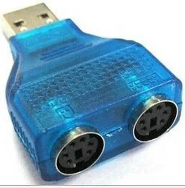 Alt view image 4 of 6 - 2PCS X USB Male to 2 Dual PS2 Female converter Connecter Adapter, USB to PS/2 converter adapter cable