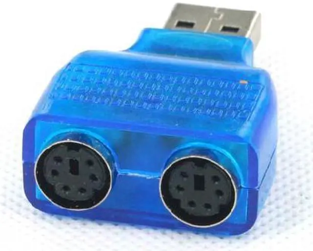 Alt view image 6 of 6 - 2PCS X USB Male to 2 Dual PS2 Female converter Connecter Adapter, USB to PS/2 converter adapter cable