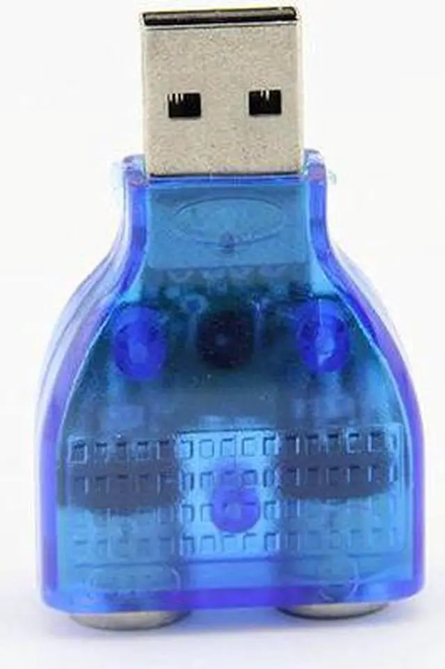 Alt view image 3 of 6 - 2PCS X USB Male to 2 Dual PS2 Female converter Connecter Adapter, USB to PS/2 converter adapter cable