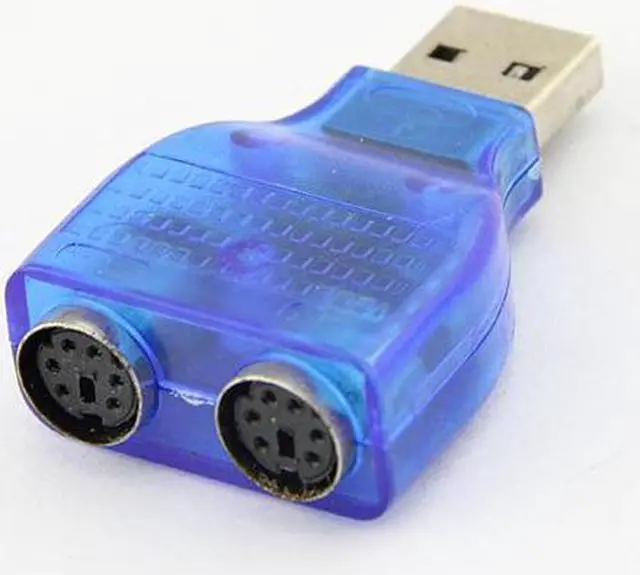 Alt view image 2 of 6 - 2PCS X USB Male to 2 Dual PS2 Female converter Connecter Adapter, USB to PS/2 converter adapter cable