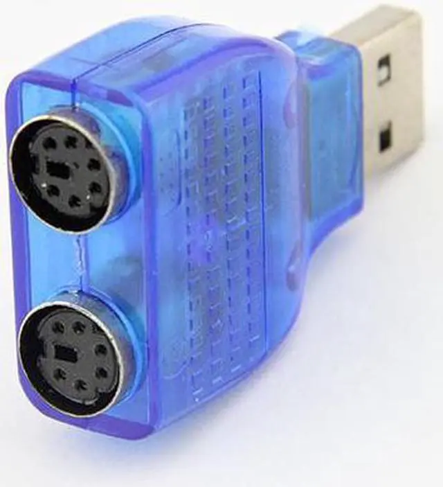 Alt view image 5 of 6 - 2PCS X USB Male to 2 Dual PS2 Female converter Connecter Adapter, USB to PS/2 converter adapter cable