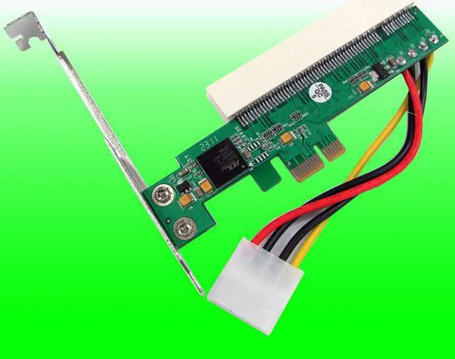 Alt view image 2 of 6 - PCI-E1X TO PCI expansion card PCI-Express-to-PCI adapter
