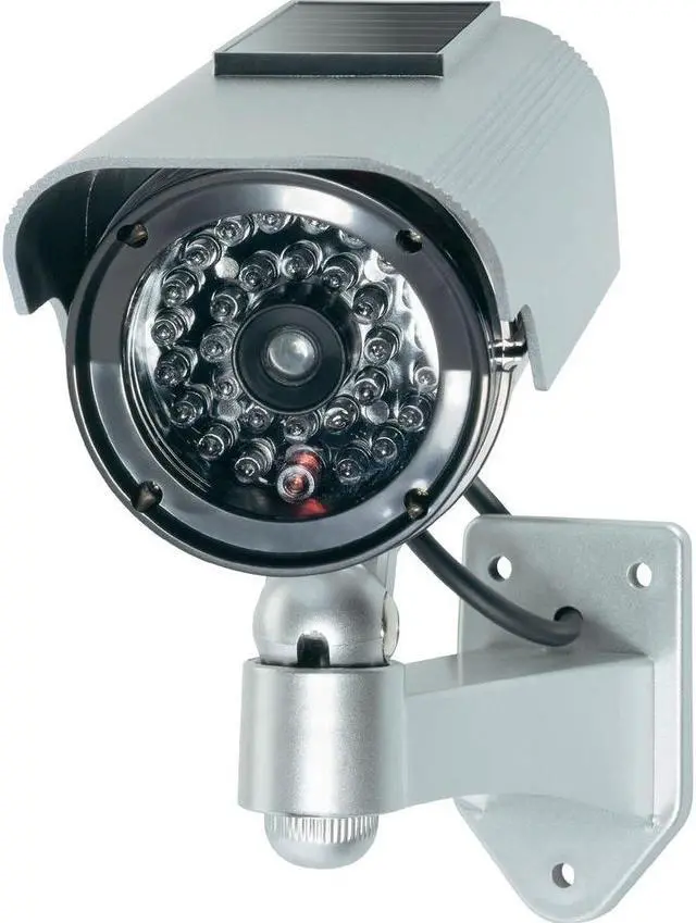 Alt view image 3 of 6 - TeKit Dummy outdoor solar security camera ,Solar Fake/DUMMY CAMERA 2200,Fake Dummy Security CCTV Dome Camera With Realistic Look Recording Red LED Light Indoor And Outdoor Use, For Homes & Business