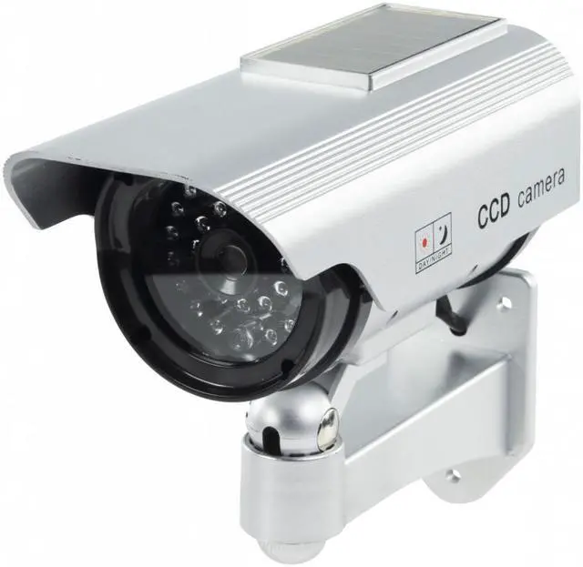 Alt view image 2 of 6 - TeKit Dummy outdoor solar security camera ,Solar Fake/DUMMY CAMERA 2200,Fake Dummy Security CCTV Dome Camera With Realistic Look Recording Red LED Light Indoor And Outdoor Use, For Homes & Business