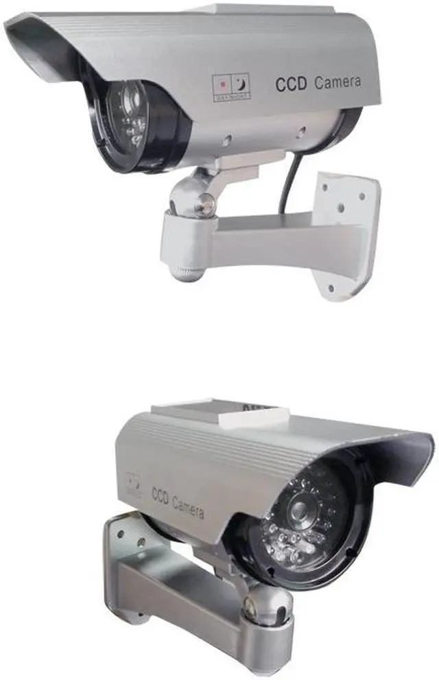 Alt view image 5 of 6 - TeKit Dummy outdoor solar security camera ,Solar Fake/DUMMY CAMERA 2200,Fake Dummy Security CCTV Dome Camera With Realistic Look Recording Red LED Light Indoor And Outdoor Use, For Homes & Business