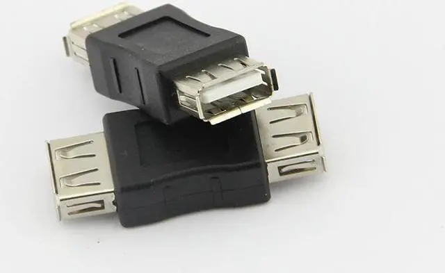 Main image of USB 2.0 A Female to A Female Coupler Converter Adapter for USB Cable, USB A Female to USB A Female F/F converter adapter connector
