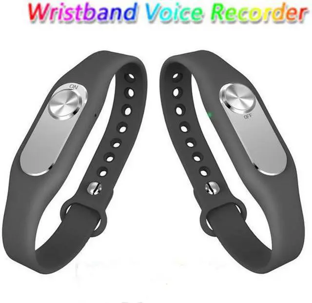 Alt view image 4 of 7 - Wearable Wristband 4GB Digital Voice Recorder Wrist Watch, One Button Long Time Recording,Digital Voice Recorder Wristband Audio Recorder Wrist Watch USB Rechargeable Sound Recording Bracelet (Black),