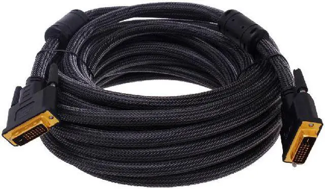 Main image of DTECH DVI-D (24+1) Male to DVI-D (24+1) Male Digital Dual Link extension Cable (DT-1010 32ft/10m),DVI M to M dual link extension cable