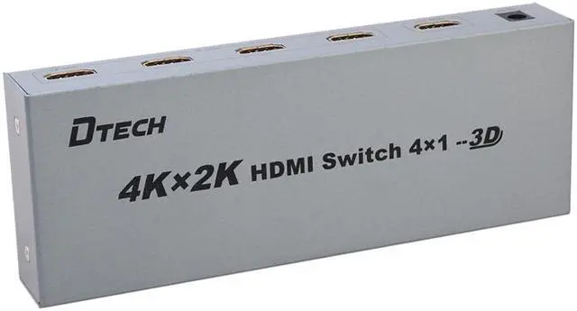 Main image of DTECH DT-7041 4 in 1 out HDMI Splitter 4Kx2K and high-definition 7.1 channel output switching support w/ 3D HDCP 1080P Support with IR Remote